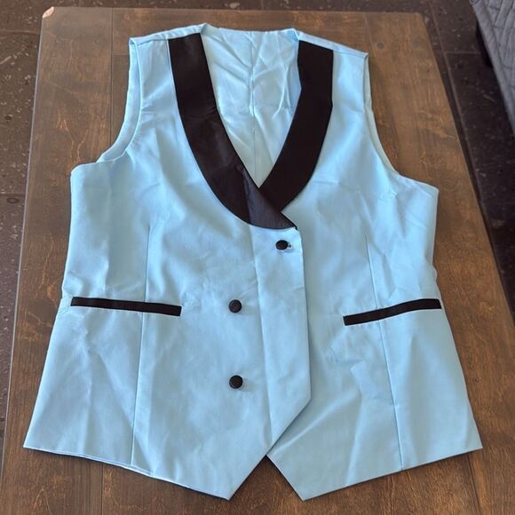 Men Suits Slim Fit Piece Double Breasted Suit Wedding Prom Party Business Suit - Picture 13 of 16